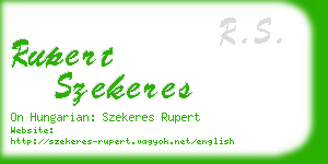 rupert szekeres business card